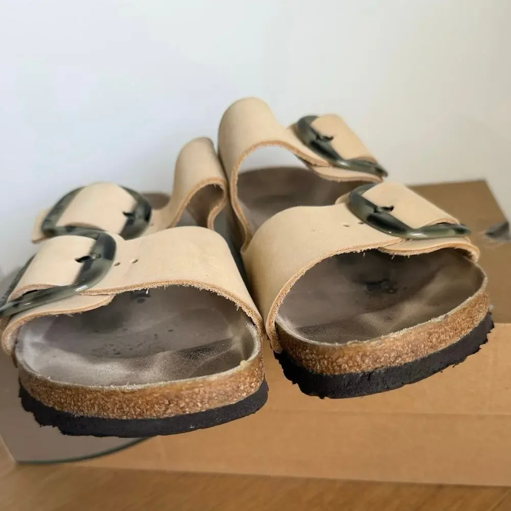 Birkenstock Arizona Big Buckle ‘Green Camo’ Unisex Slip On Sandals- SZ M 8- W 10